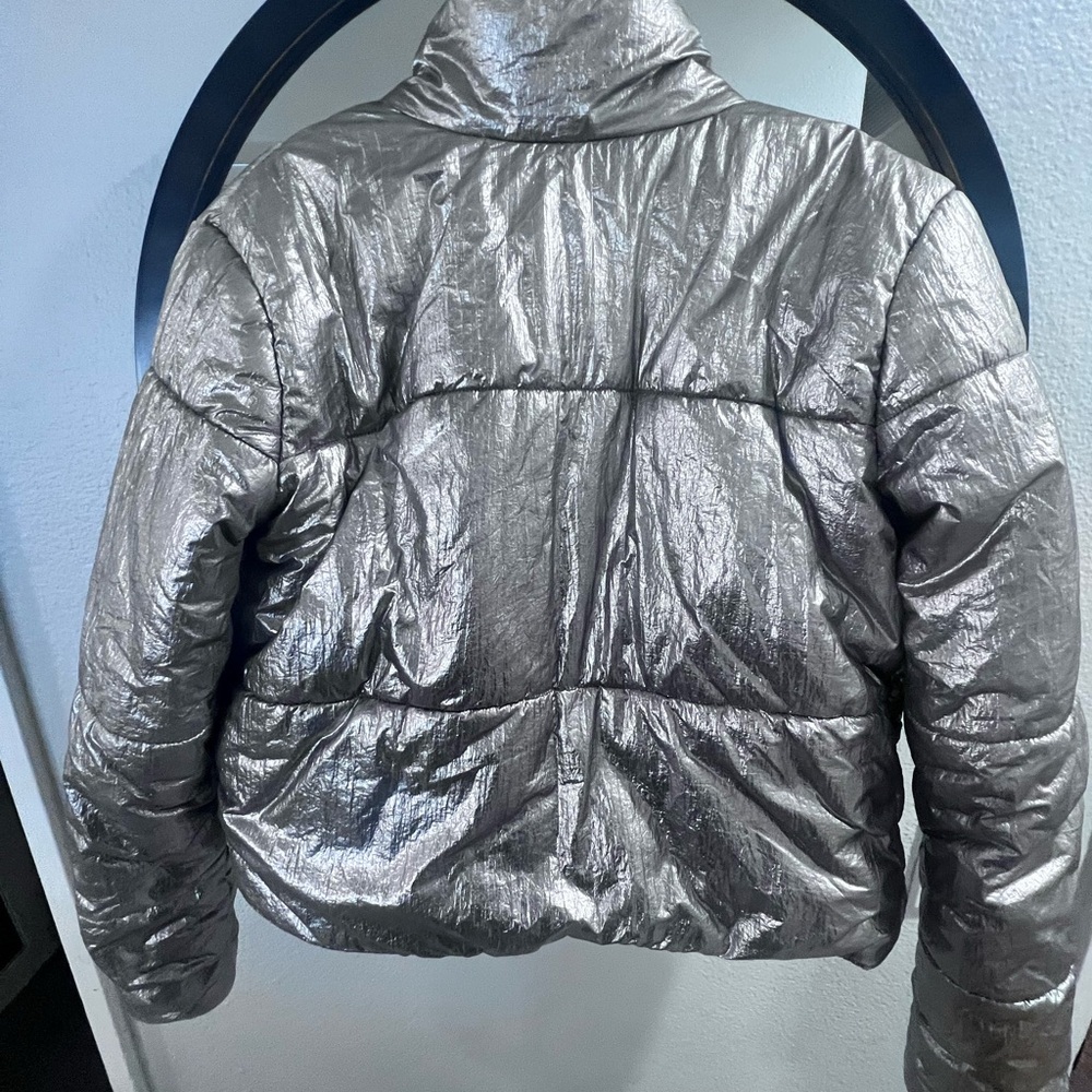 David Lerner Bomber jacket womens small metallic color EUC - Picture 5 of 7